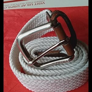 Not Avail For Sale Sold In Retail StoTommy Hilfiger web / cloth leather  SZ34X1.